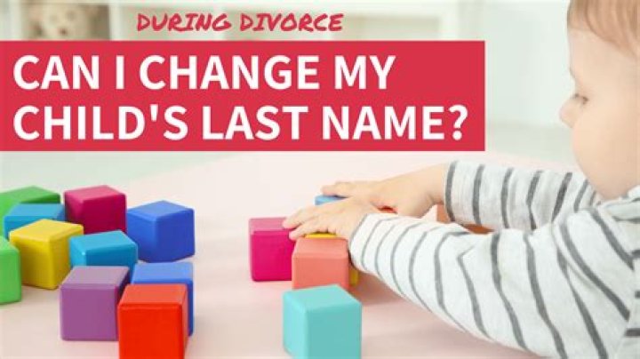 Can you change a child's last name without adoption?