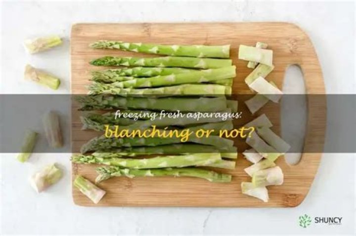 Can you freeze fresh asparagus without blanching?