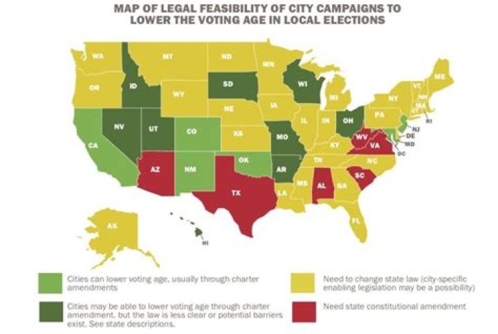 Can you vote at 16 in Maryland?