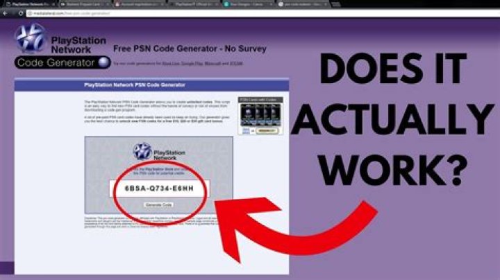Do PSN code generators actually work?