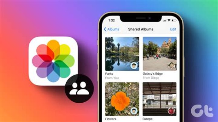 Do shared photo albums take up space on my iPhone?