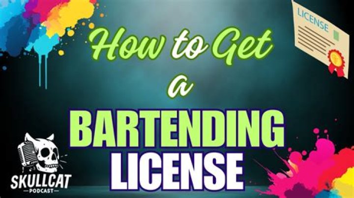 Do you need to have a bartending license to be a bartender?
