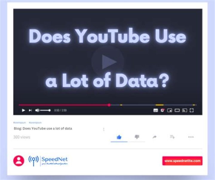 Does YouTube use a lot of data?