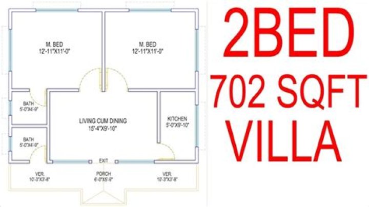How big is a 700 sq foot apartment?