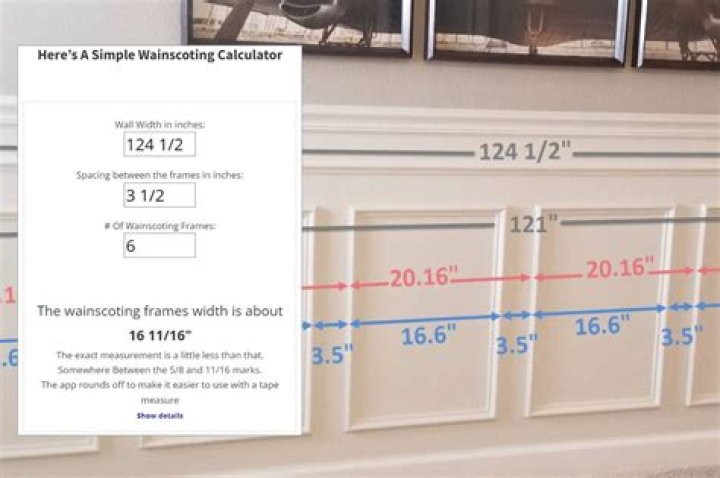 How big should wainscoting boxes be?