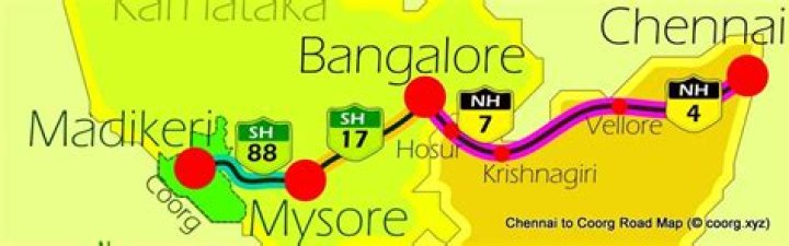 How can I go from Chennai to Coorg?