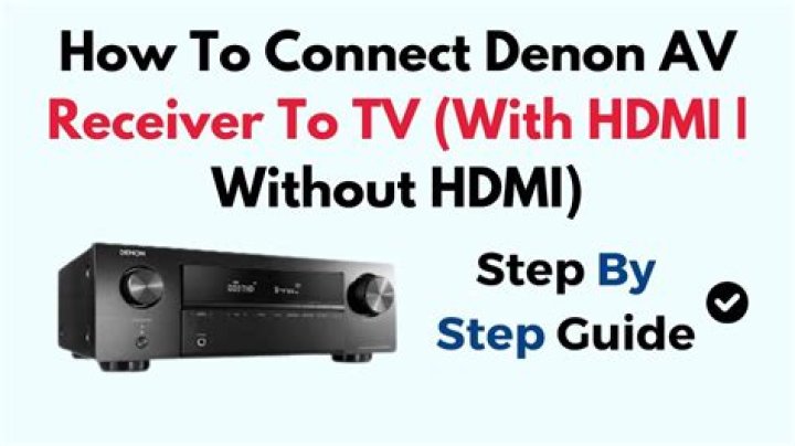 How do I connect my TV to my Denon receiver?