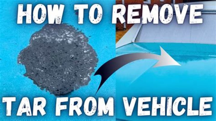 How do I get oil and tar off my car?
