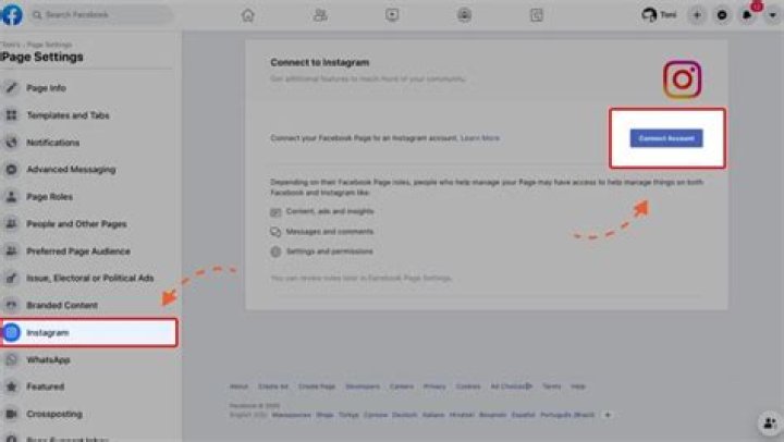 How do I link my Facebook to my Instagram account?