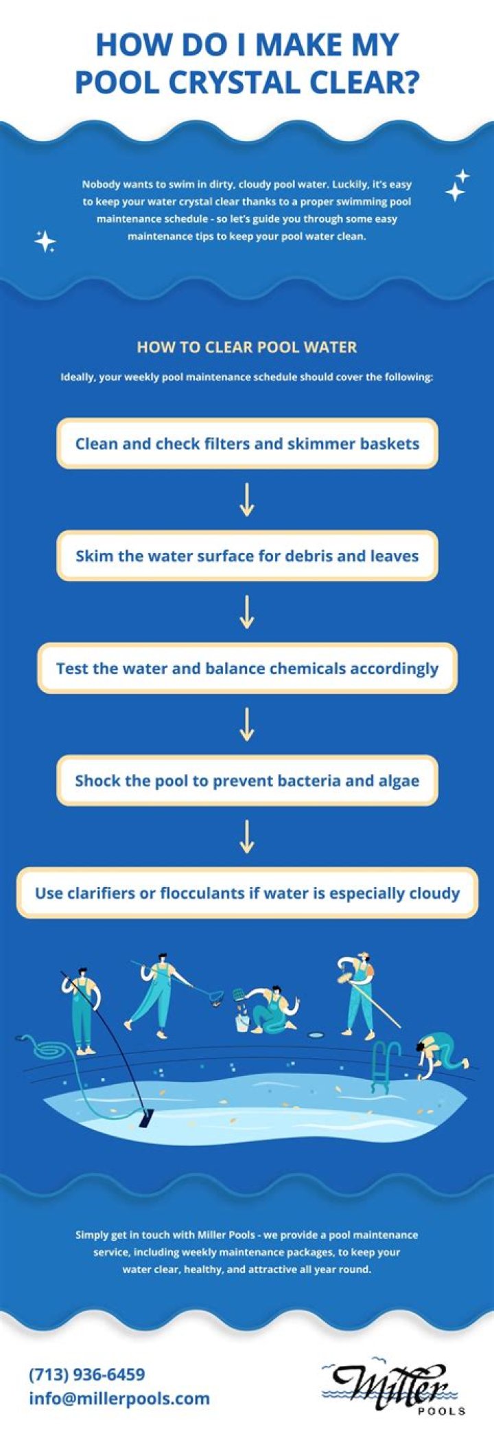 How do I make my pool crystal clear?