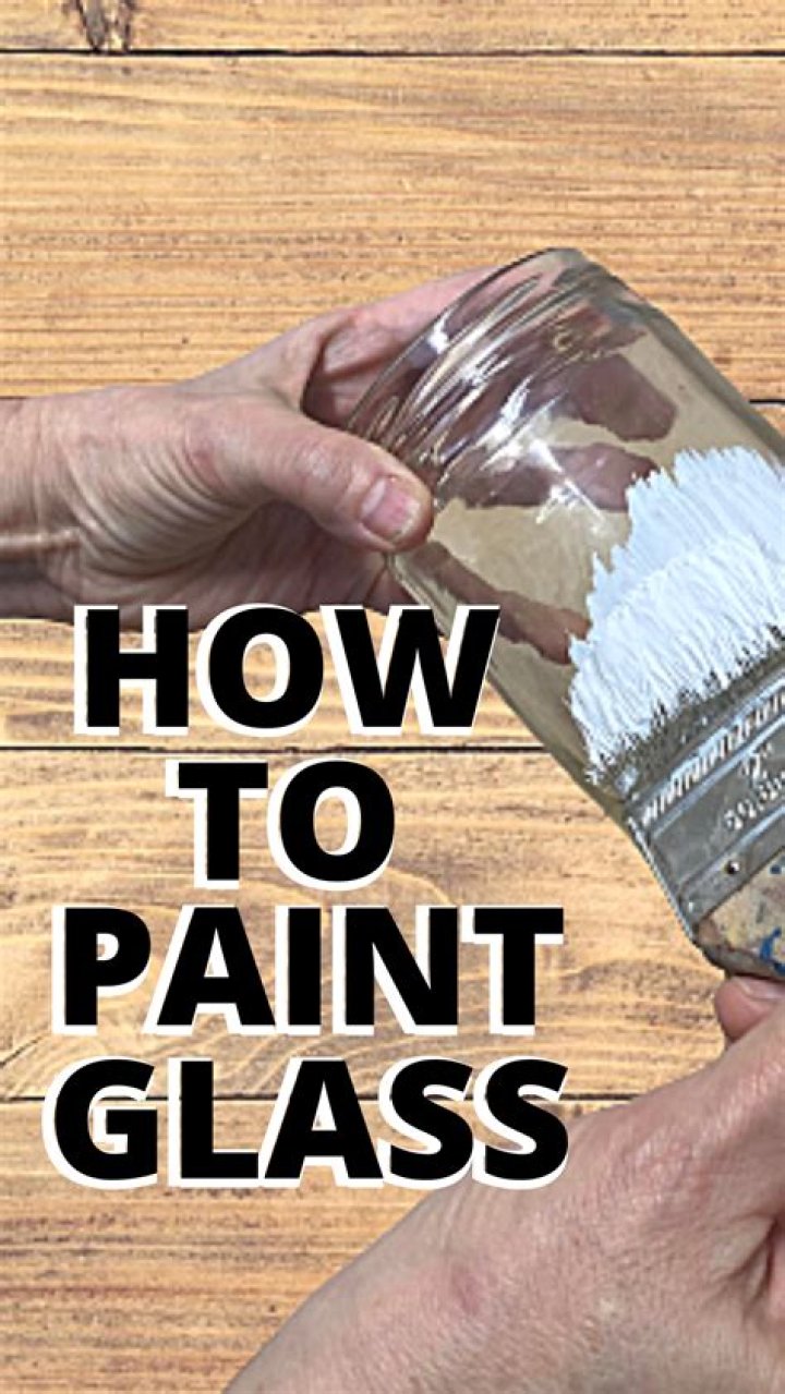 How do I paint a glass stencil?