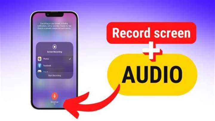 How do I record my screen with sound on iPhone 7?