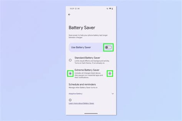 How do I set my battery saver?