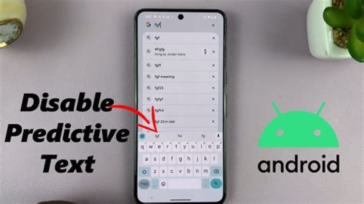How do I turn on predictive text on my LG v40?