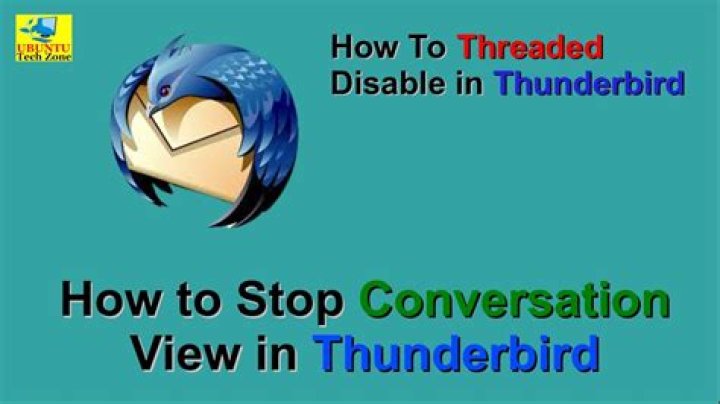 How do I undo ignore thread in Thunderbird?