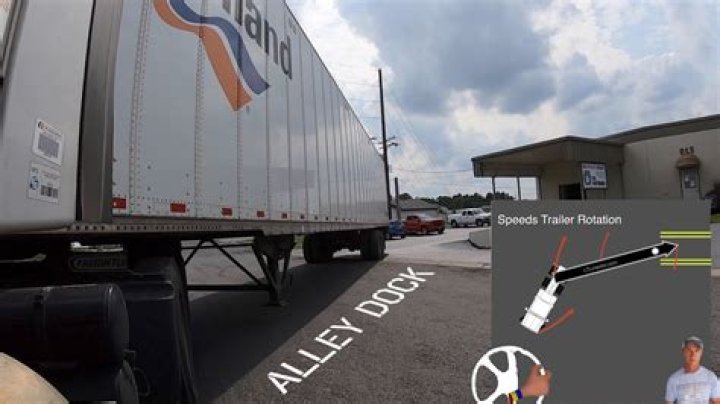 How do you alley dock a straight truck?
