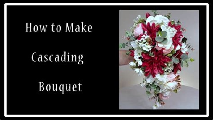 How do you arrange a cascading bouquet?