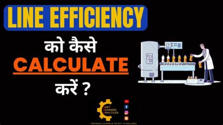 How do you calculate manufacturing efficiency?