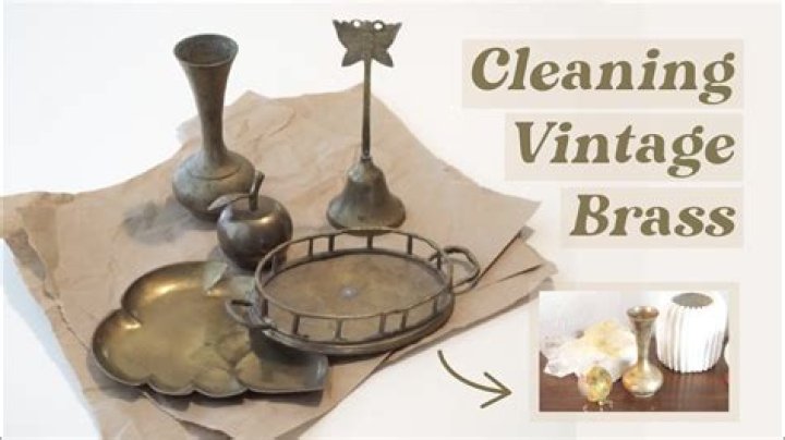 How do you clean vintage brass?