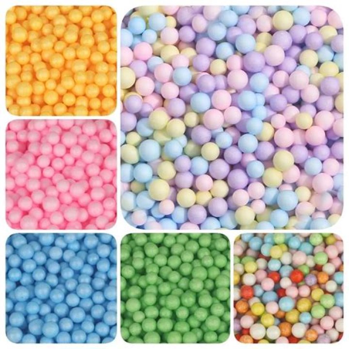 How do you color Styrofoam beads?