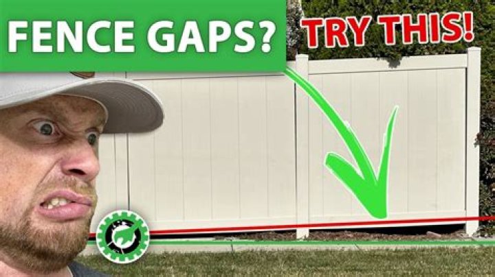 How do you cover gaps in fence?