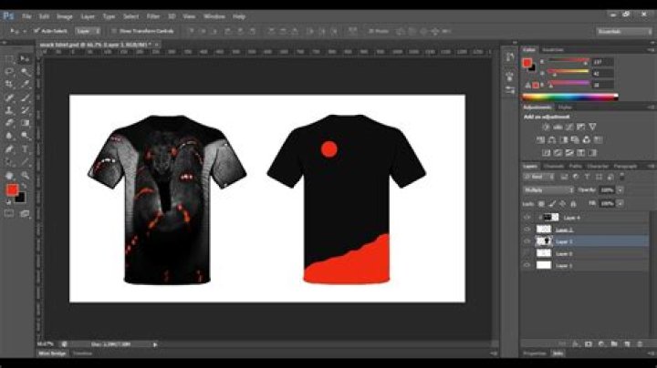 How do you create a shirt in Photoshop?