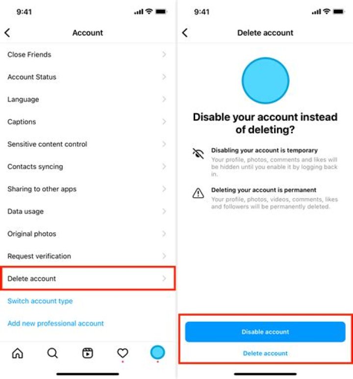 How do you delete Instagram and start over?