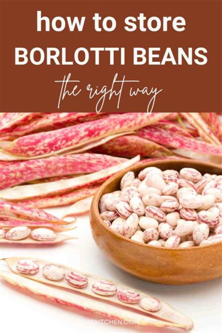 How do you dry and store borlotti beans?