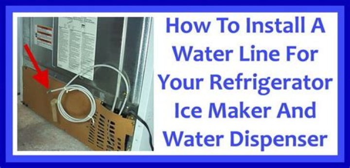 How do you flush a refrigerator water line?