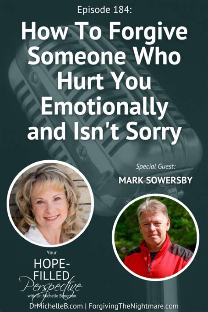 How do you forgive a parent who isn't sorry?