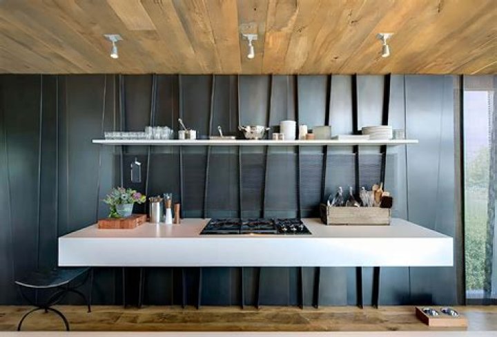 How do you hang a wall mounted countertop?