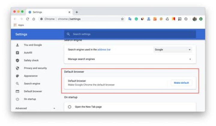 How do you make Google your default browser?