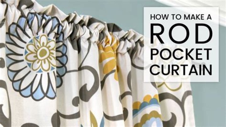 How do you make lined curtains with a rod pocket?