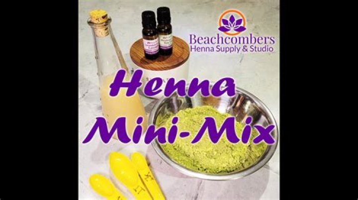 How do you mix henna tattoo powder?