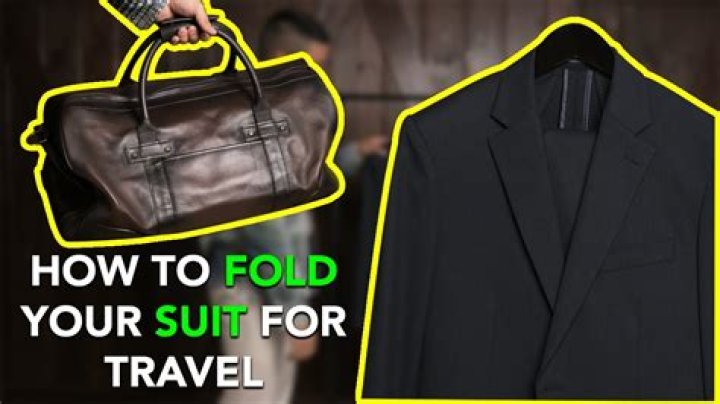 How do you pack a suit jacket so it doesn't wrinkle?