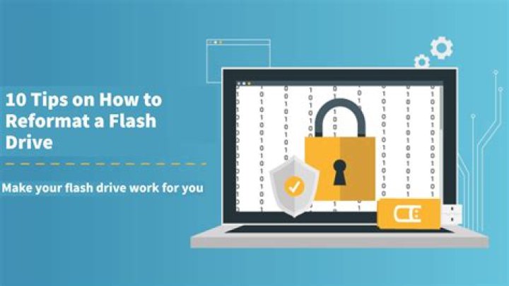 How do you reformat a flash drive?