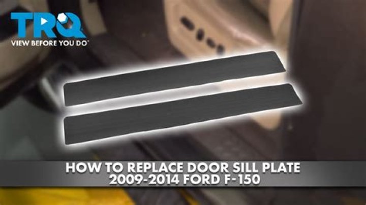 How do you replace a sill plate on a door?