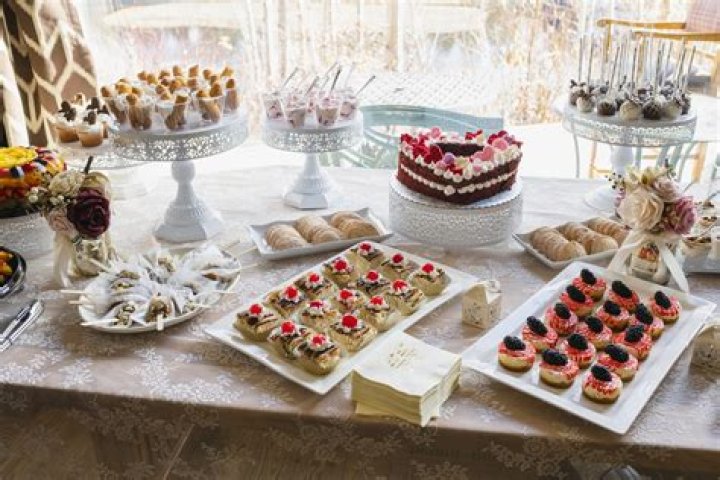 How do you set a dessert table?