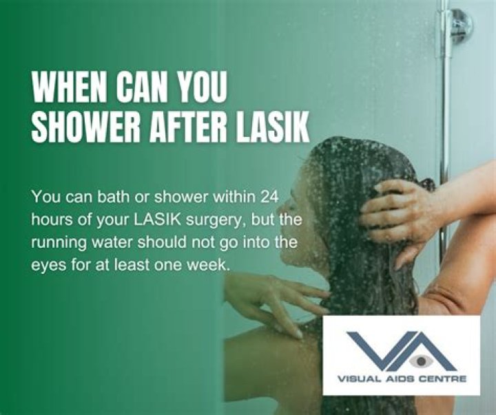 How do you shower after Lasik?