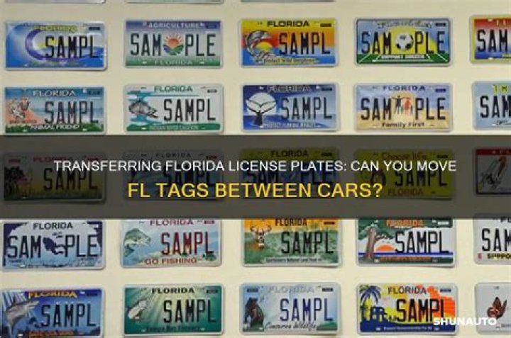 How do you transfer license plates from one car to another in Florida?