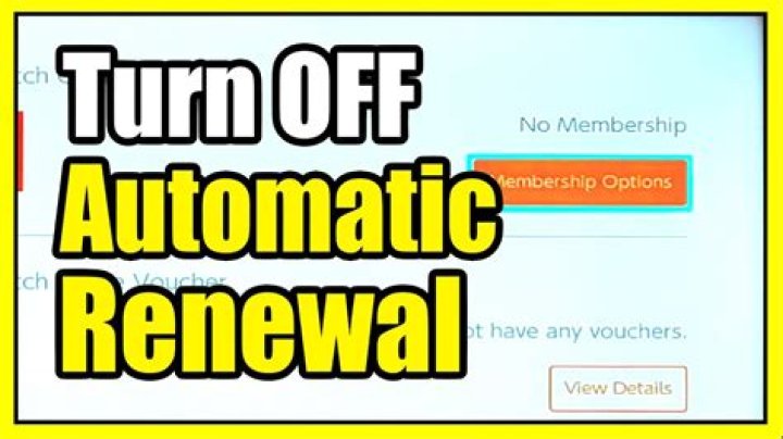 How do you turn off automatic renewal for apps?