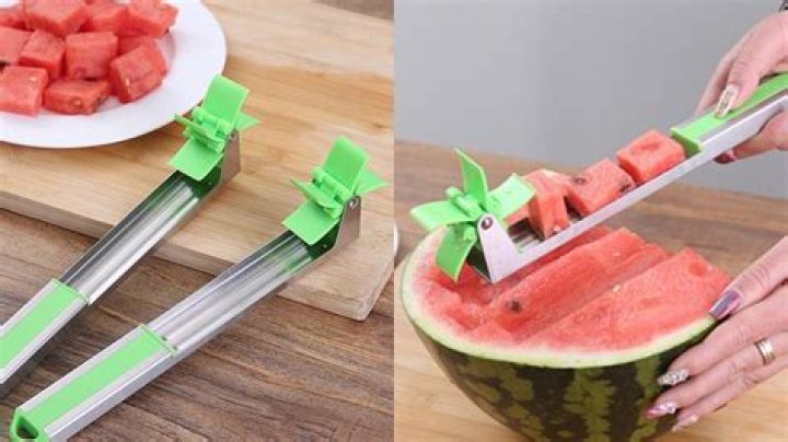 How do you use a windmill watermelon cutter?