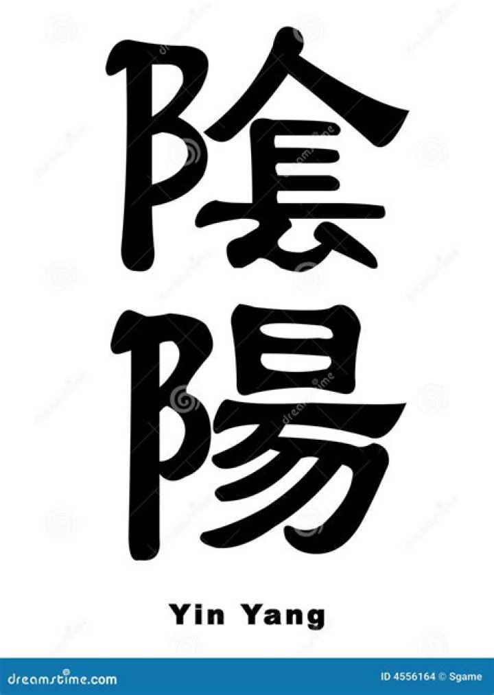 How do you write yin and yang in Chinese?