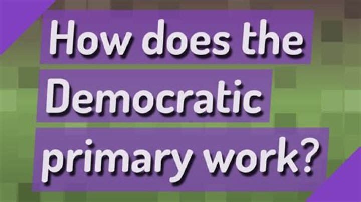 How does the Democratic primary work?