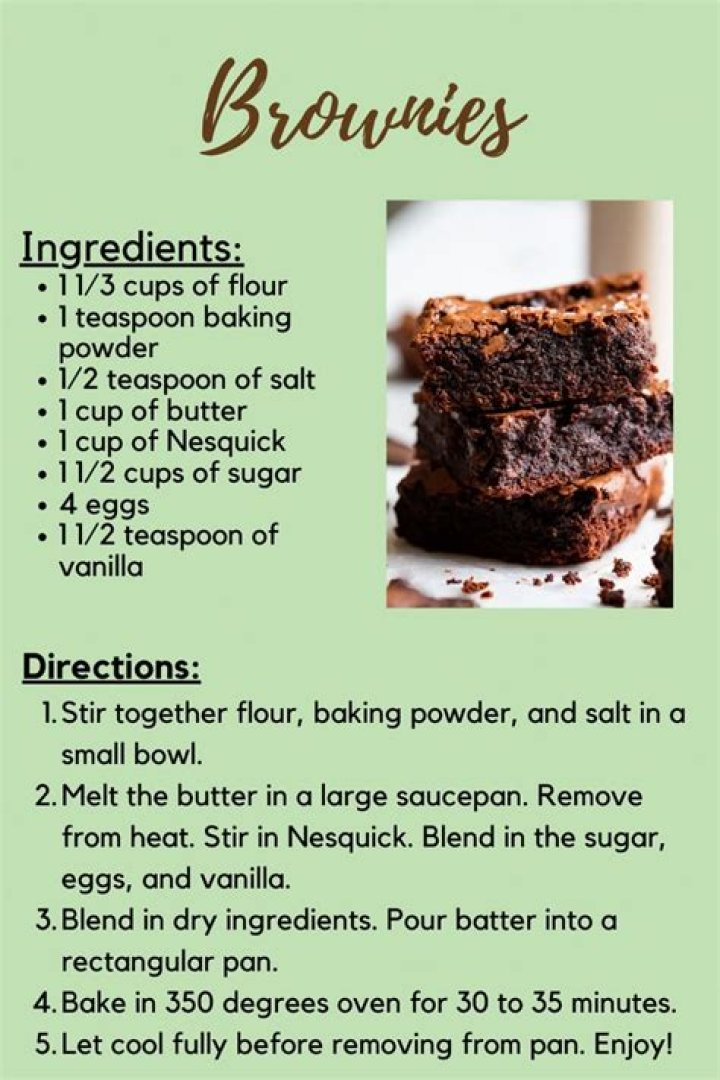 How far ahead can I make brownies?
