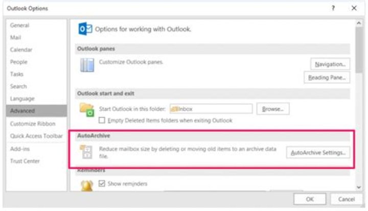 How long does Archive last in Outlook?