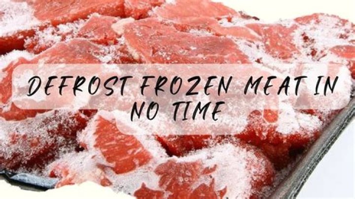 How long does it take meat to defrost?