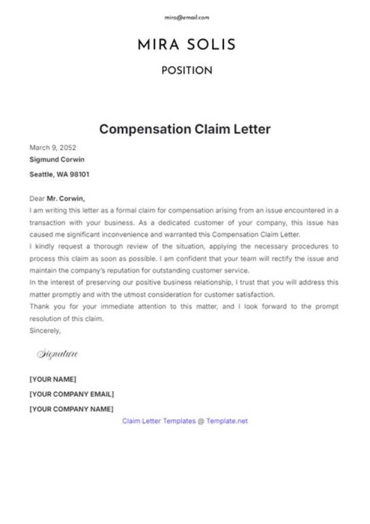 How long does it take to receive a offer of compensation?