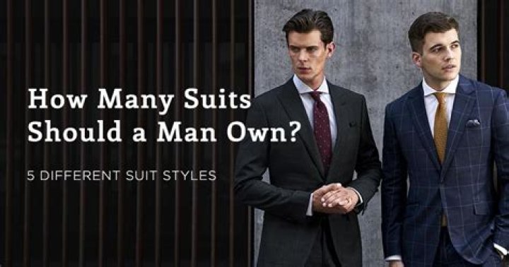 How many suits should you wear daily?
