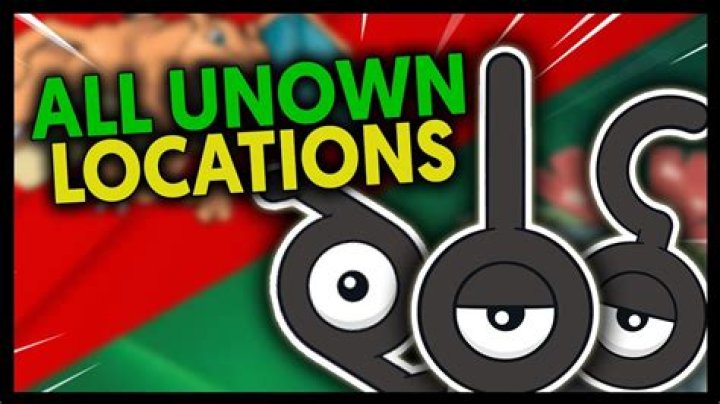 How many unown are there in fire red?
